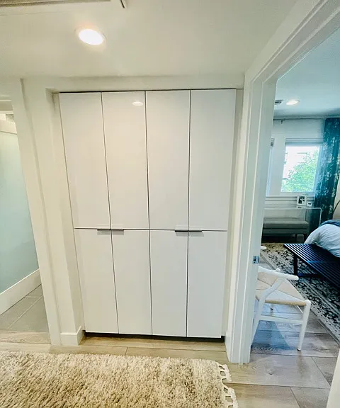 Extra storage off hallway