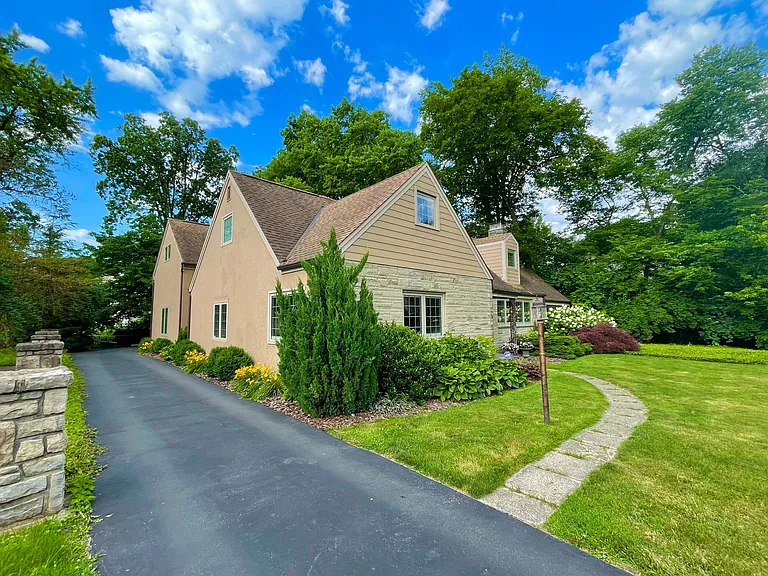 Side of home and driveway