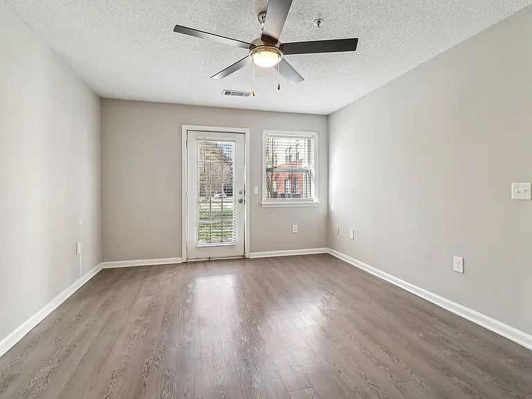 Enjoy comfortable living with ceiling fan and convenient balcony access for indoor-outdoor lifestyle, professionally operated by Highlands Vista Group.