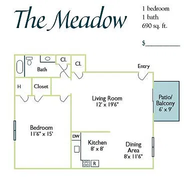 Floor plan The Meadow