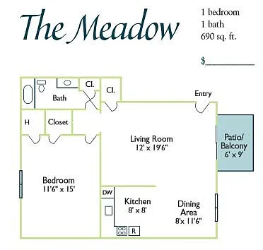 Floor plan The Meadow