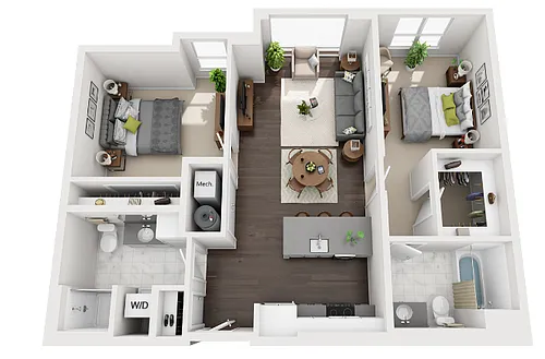 Floor plan B-D1