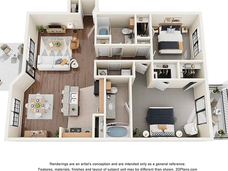 The Ventnor Floor Plan | 2 Bedroom with 2 Bath | 1127 sq ft | Enclave on Golden Triangle Apartments in Fort Worth, Texas The Ventnor Floor Plan | 2 Bedroom with 2 Bath | 1127 sq ft | Enclave on Golden Triangle Apartments in Fort Worth, Texas
