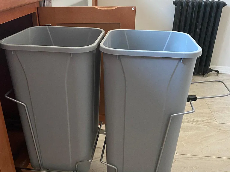 garbage and bins--built in storage