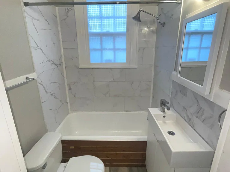 bathroom newly renovated