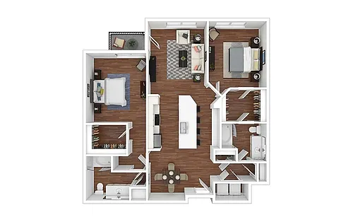 Floor plan Scarlet - Renovated
