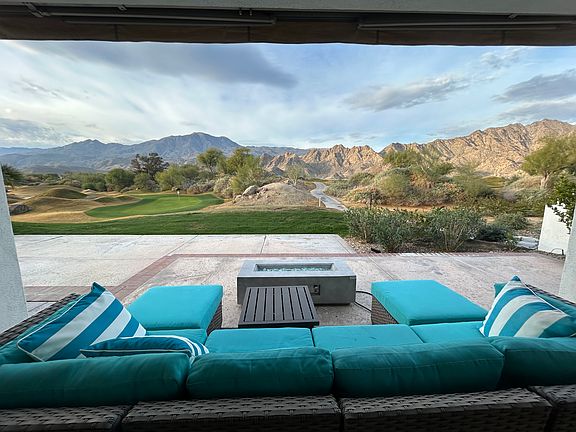Magnificent view of private PGA West golf course and mountains (south-west view)