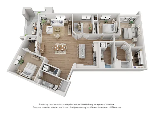 Floor plan 3X3