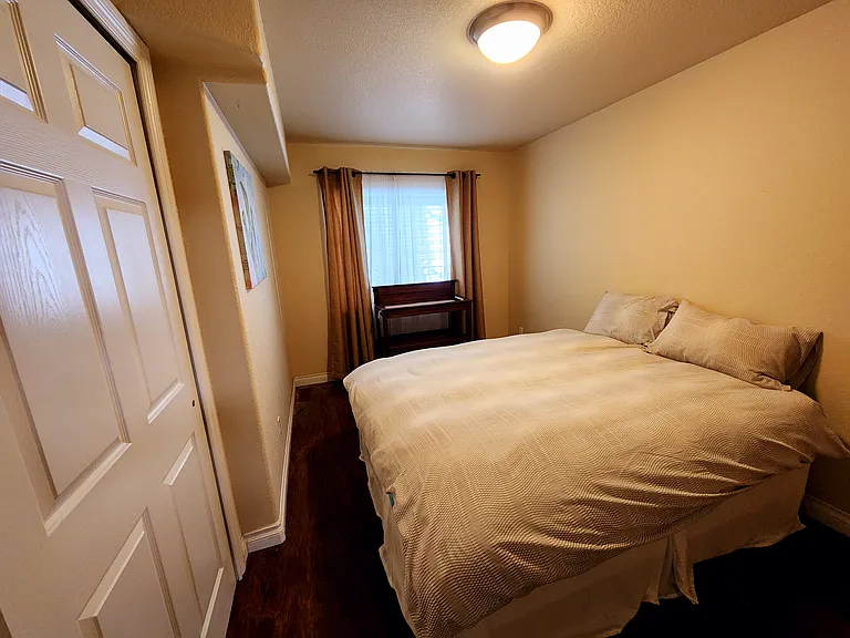 Downstairs Bedroom with spacious closet space