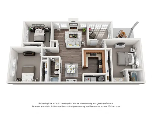 Floor plan C - Cedar