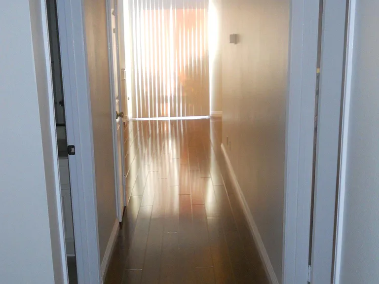 Hardwood on main floor with molding