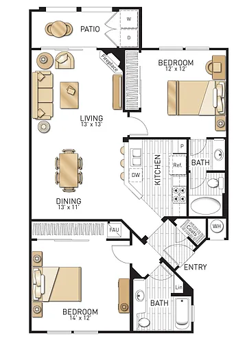 Floor plan Plan K