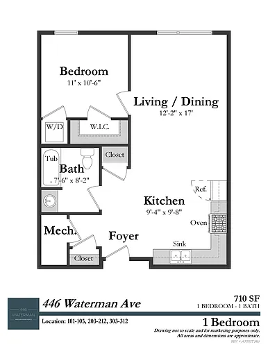 Floor plan One Bedroom