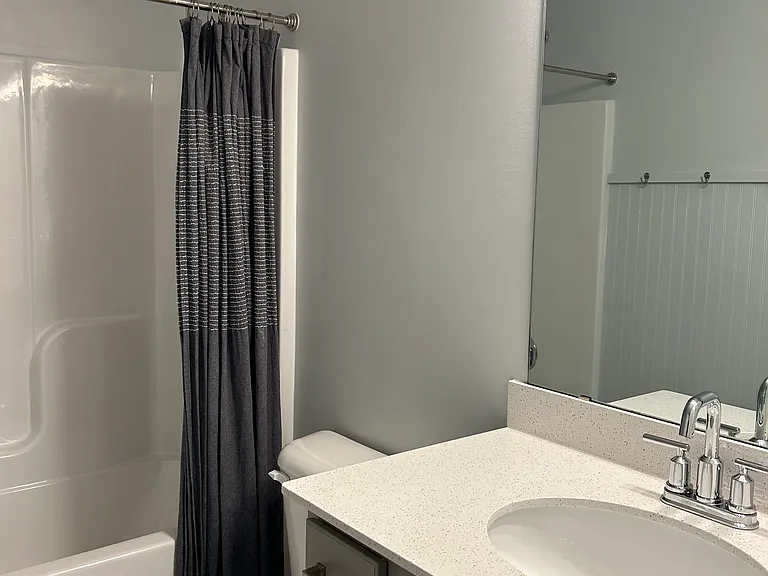 Full bath next to bedroom 2.