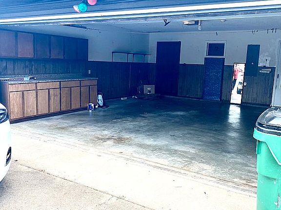 2 car garage with storage.