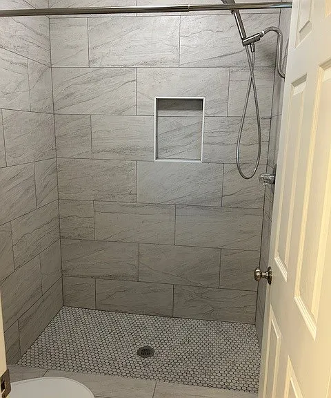 Master Bathroom - brand new shower with new shower head