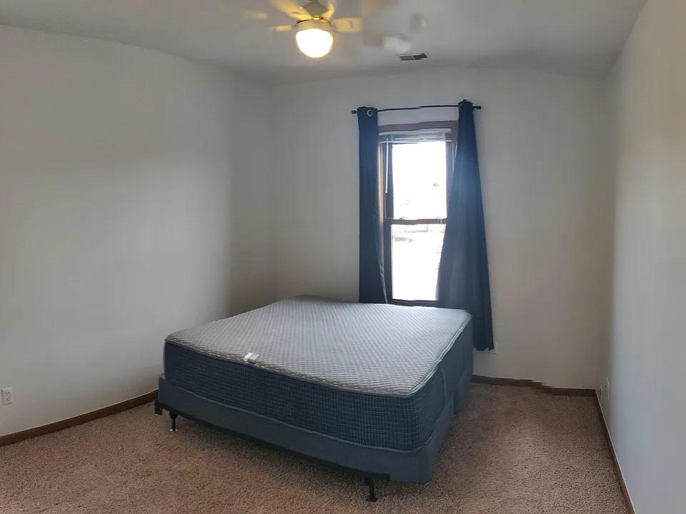 Master bedroom with walk in closet