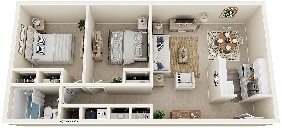 Floor plan Two Bedroom