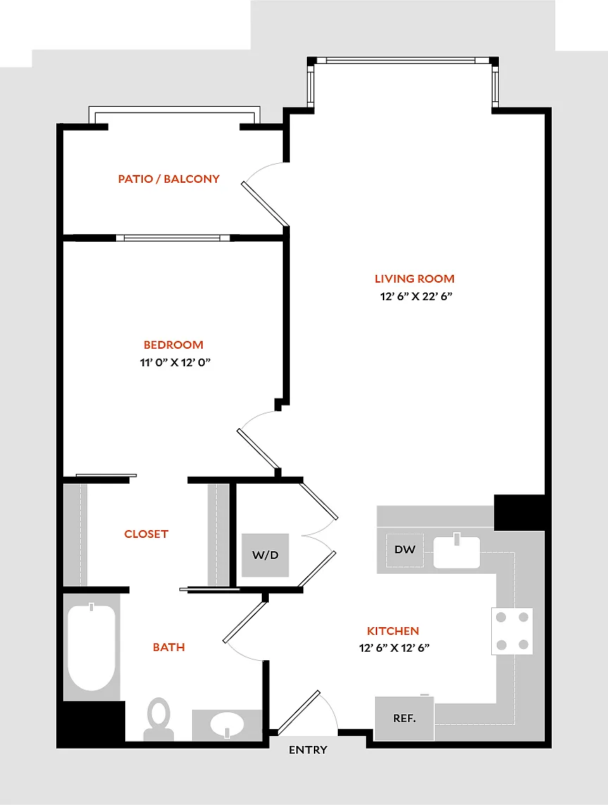 Floor plan Plan 1M