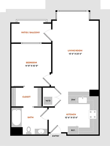 Floor plan Plan 1M
