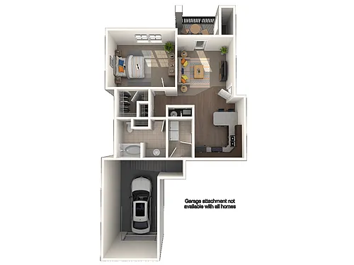 Floor plan 1x1T