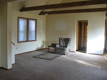 Spacious living room with 7x13 area for dining