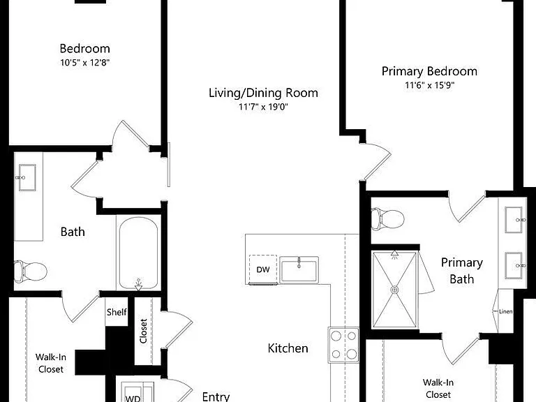 2E1 floor plan Highwater