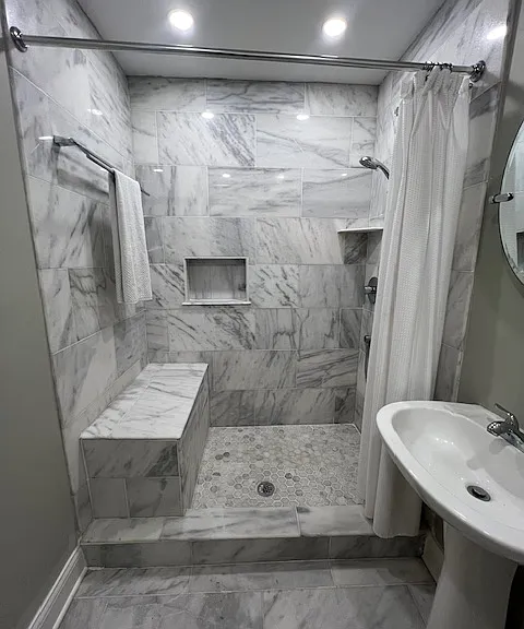 Walk-in Shower.