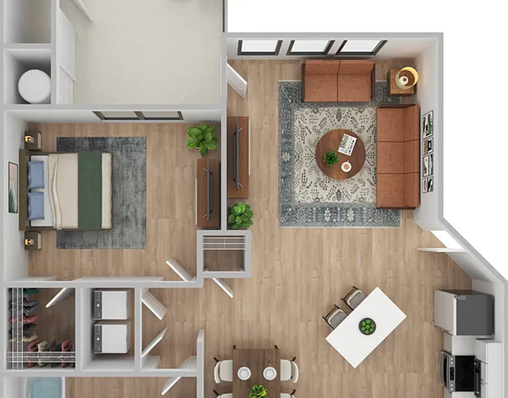1 Bedroom | 1 Bath | 675 SF | Renovated 1 Bedroom | 1 Bath | 675 SF | Renovated