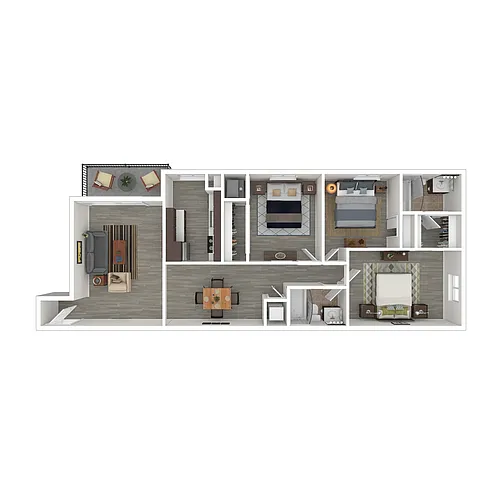 Floor plan 3x2 Tier 3