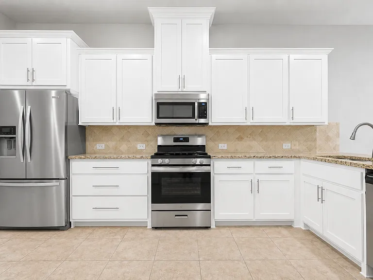 Newly updated white cabinets
