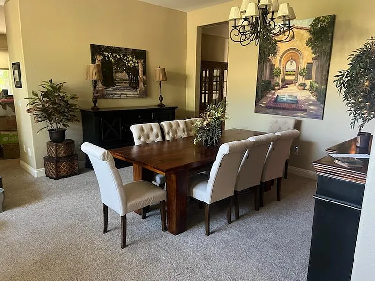 Large living, dining room combo