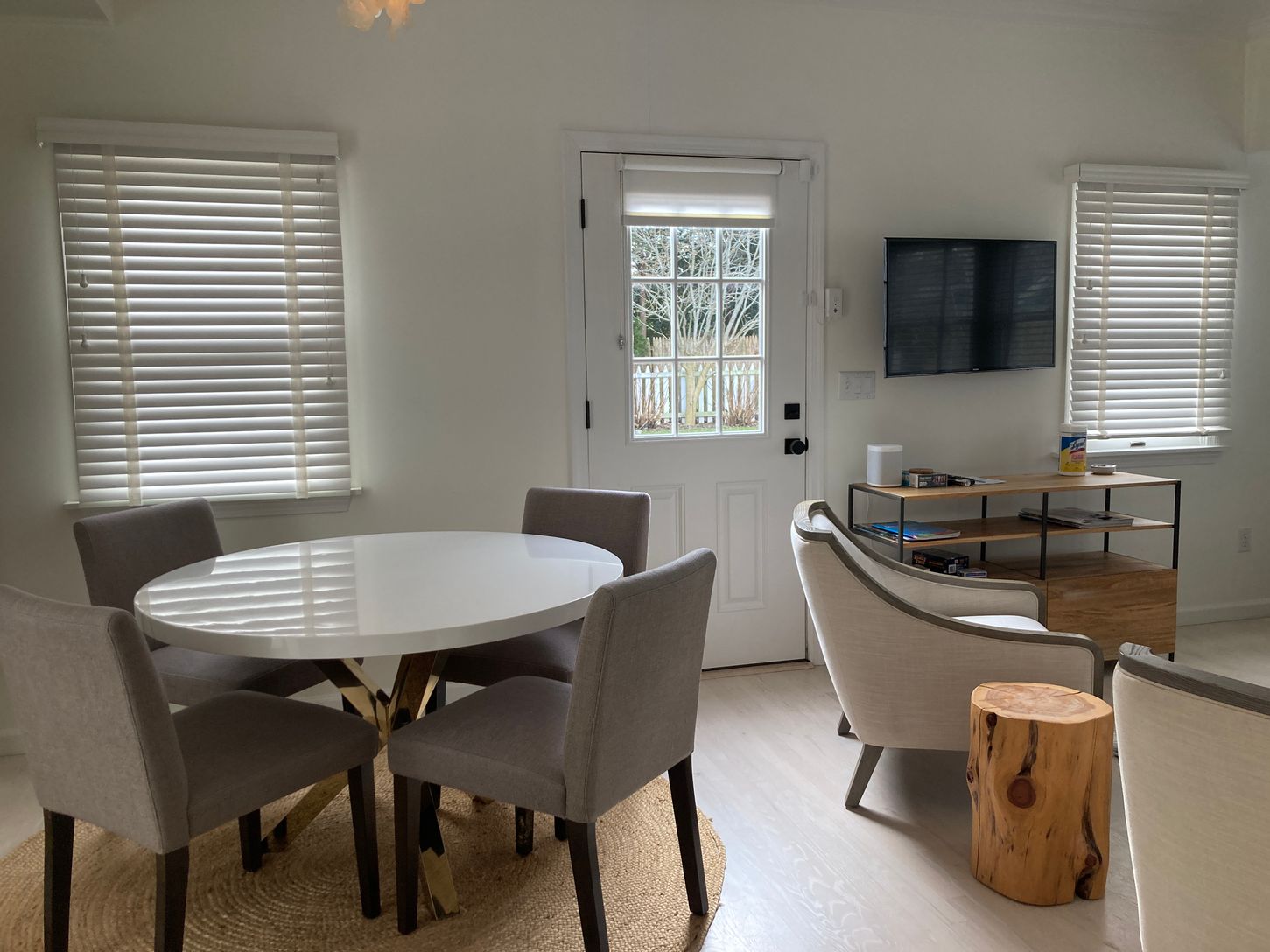  second living/dining area in rear of home
