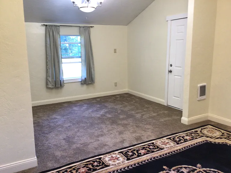 half of bedroom