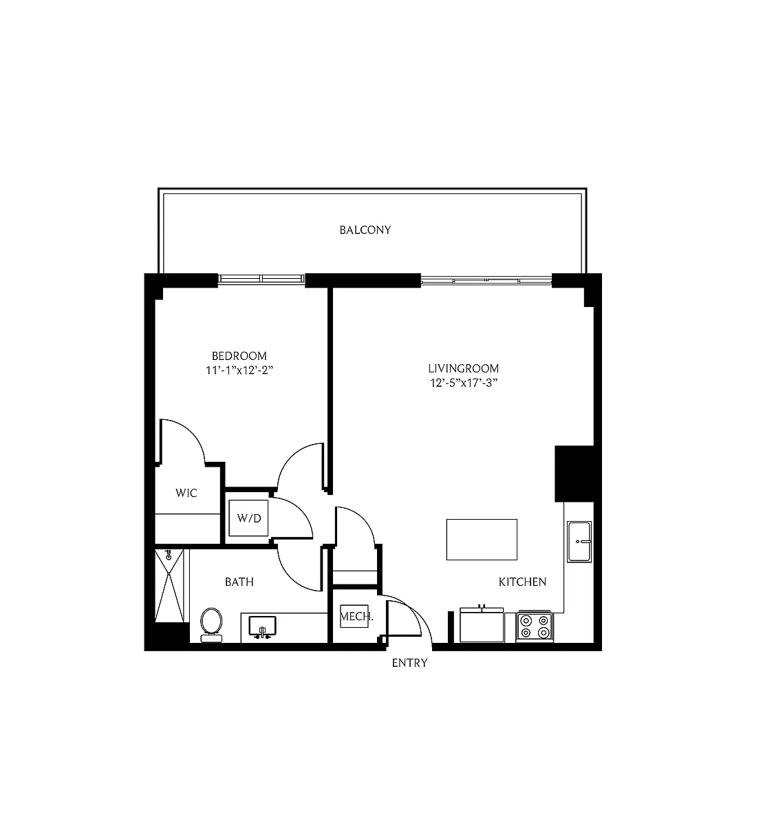 Floor plan 1B