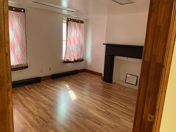 View of living room from kitchen.