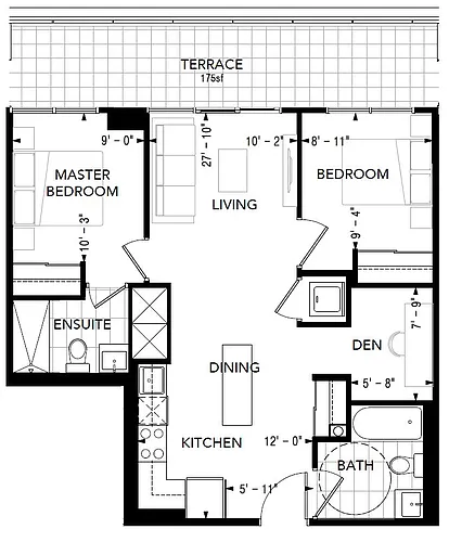 Floor plan 707