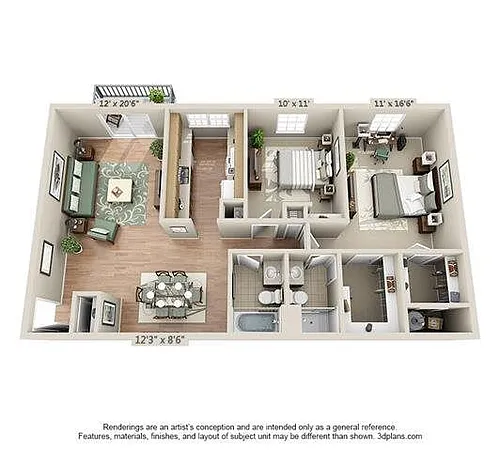 Floor plan Plan D