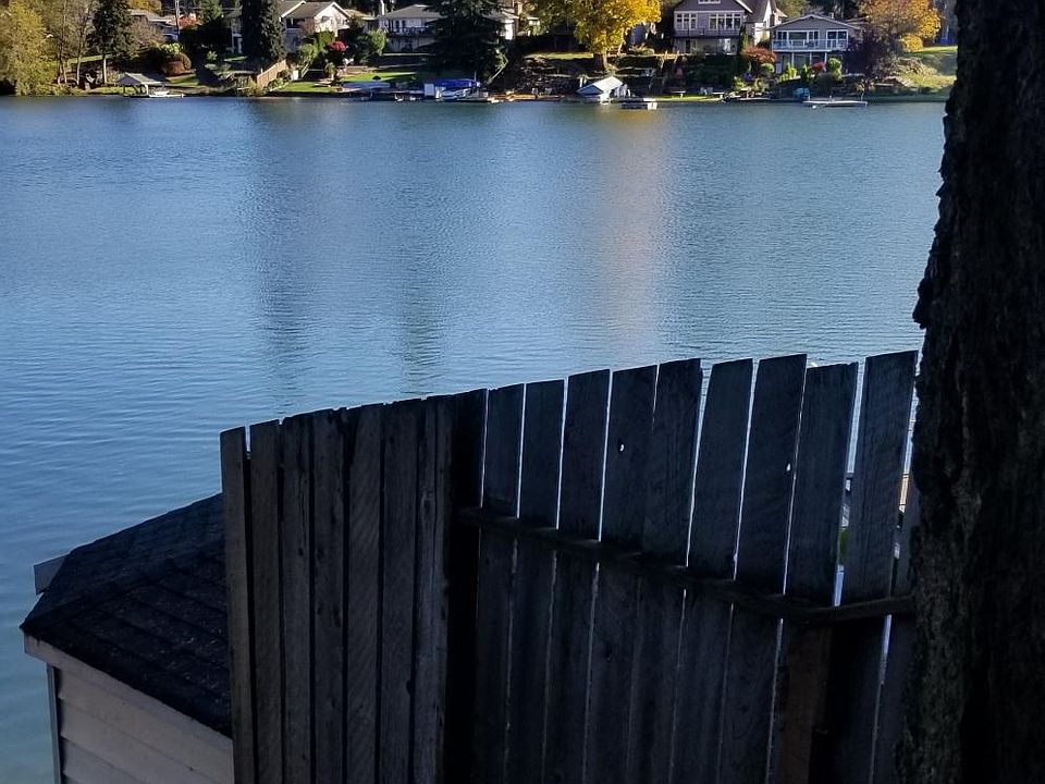 View looking out onto Spanaway Lake NW cove