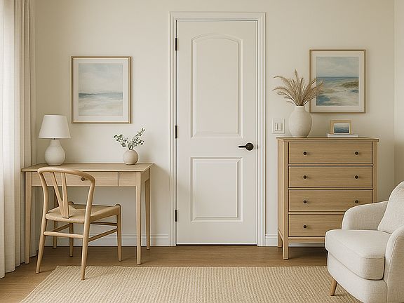 Large storage closet, room for small desk, dresser and comfortable chair
