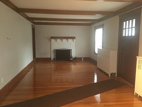 large living room with fireplace