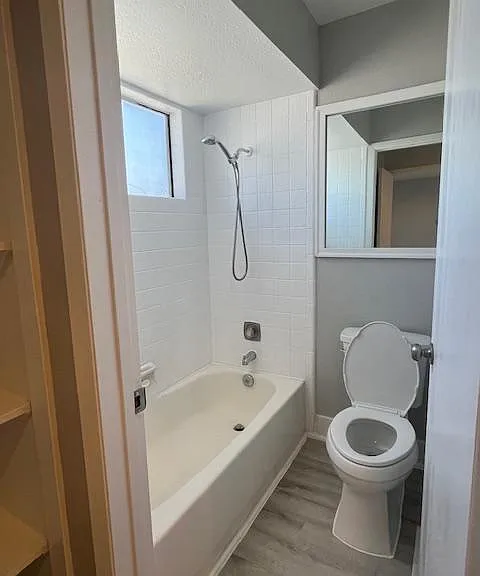 separate shower/water closet
