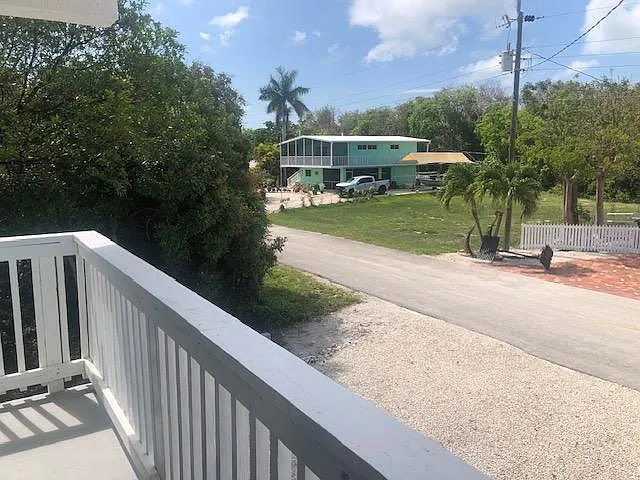 West view from front balcony