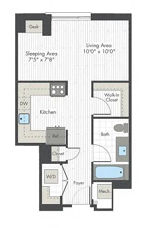 Floor plan Studio-A