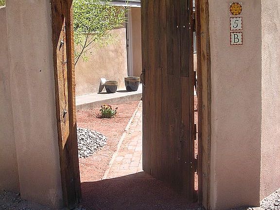 Entering courtyard of Unit B