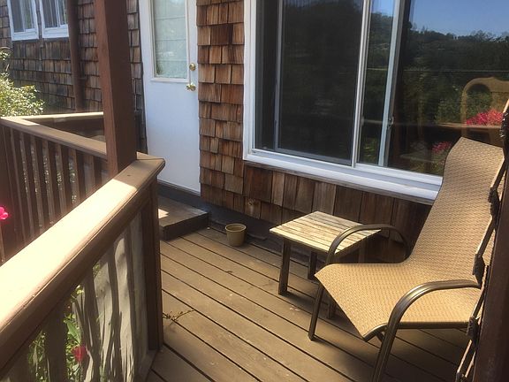 Private balcony with views.