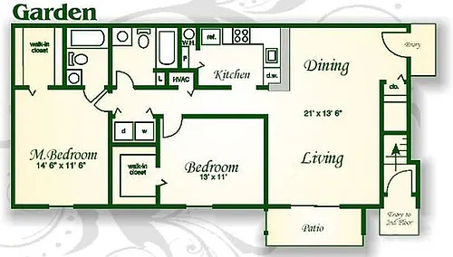 Floor plan The Cardinal Garden