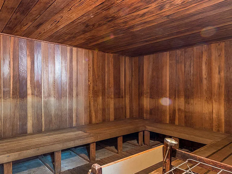Separate Saunas for Men and Women located in each respective bathroom on roof top deck.
