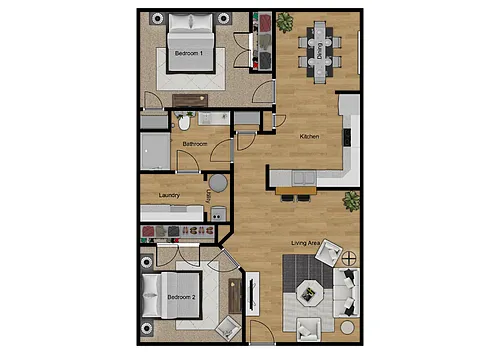Floor plan 2X2
