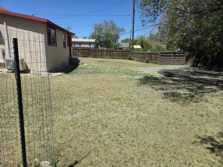 Back Yard and off-street parking gate